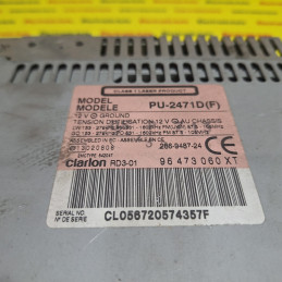 Radio CD player Citroen Peugeot, 96473060XT, 281155186R, – 250,00&nbsp;lei – ElectronicAuto