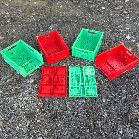 Lădițe pliabile ( 500 buc ) din plastic IFCO LL4314, 3415, roșii și verzi 40x30x15 cm, – 20,00&nbsp;lei – ElectronicAuto