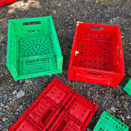 Lădițe pliabile ( 500 buc ) din plastic IFCO LL4314, 3415, roșii și verzi 40x30x15 cm, – 20,00&nbsp;lei – ElectronicAuto