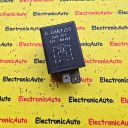 Releu SEMNALIZARE, G. CARTIER, Renault Magnum REF 03497, REF03497, 24V-50A
