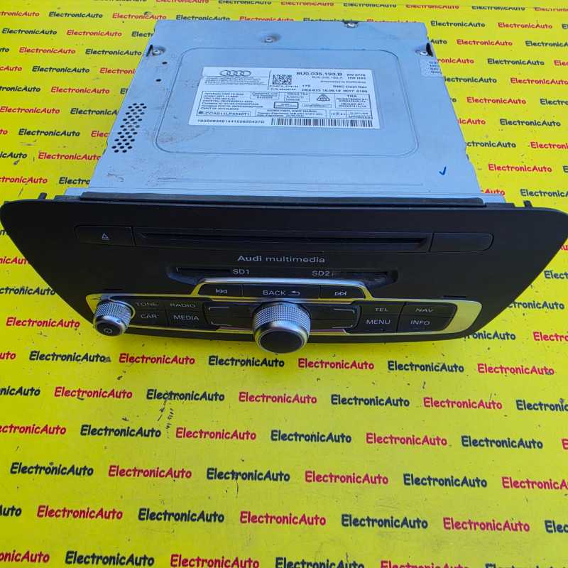 Unitate Radio CD AUDI Q3, 8U0035193B, 8U0035193A, – 1.150,00&nbsp;lei – ElectronicAuto