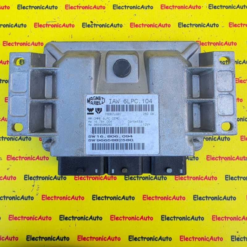 ECU Calculator motor Peugeot 207, 9665882580, 9654596080, IAW6LPC104, – 750,00&nbsp;lei – ElectronicAuto