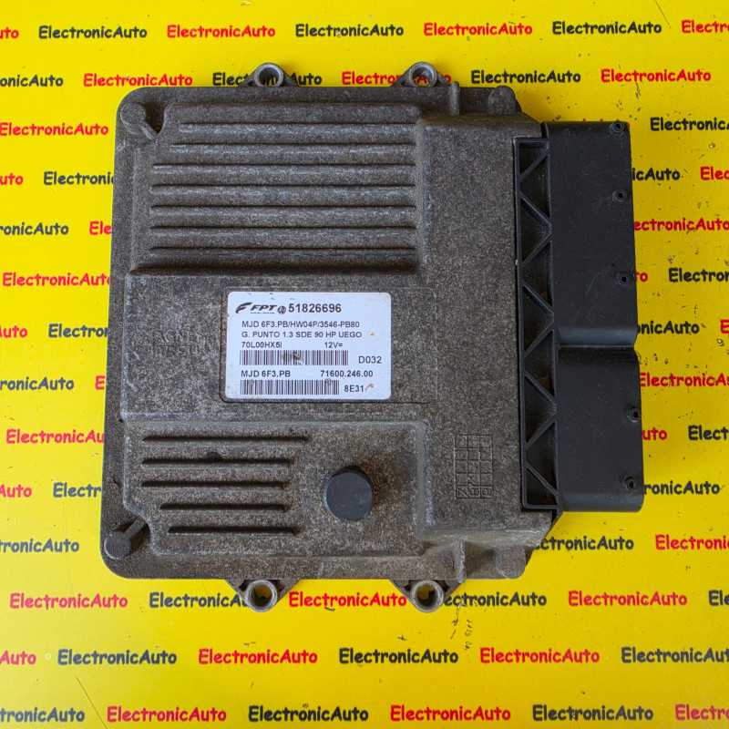 ECU Calculator motor Fiat Grande Punto, 51826696, 7160024600, 6F3PBHW04P, – 1.000,00&nbsp;lei – ElectronicAuto
