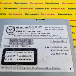 Unitate Navigatie CD GPS Mazda 6, CVVM42F4JMA, 16730114, GKK966DV0B, – 700,00&nbsp;lei – ElectronicAuto