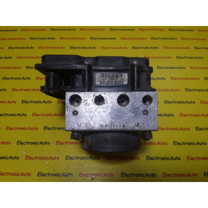 Pompa ABS Renault, 0265232078, 7701209606, 0265800559