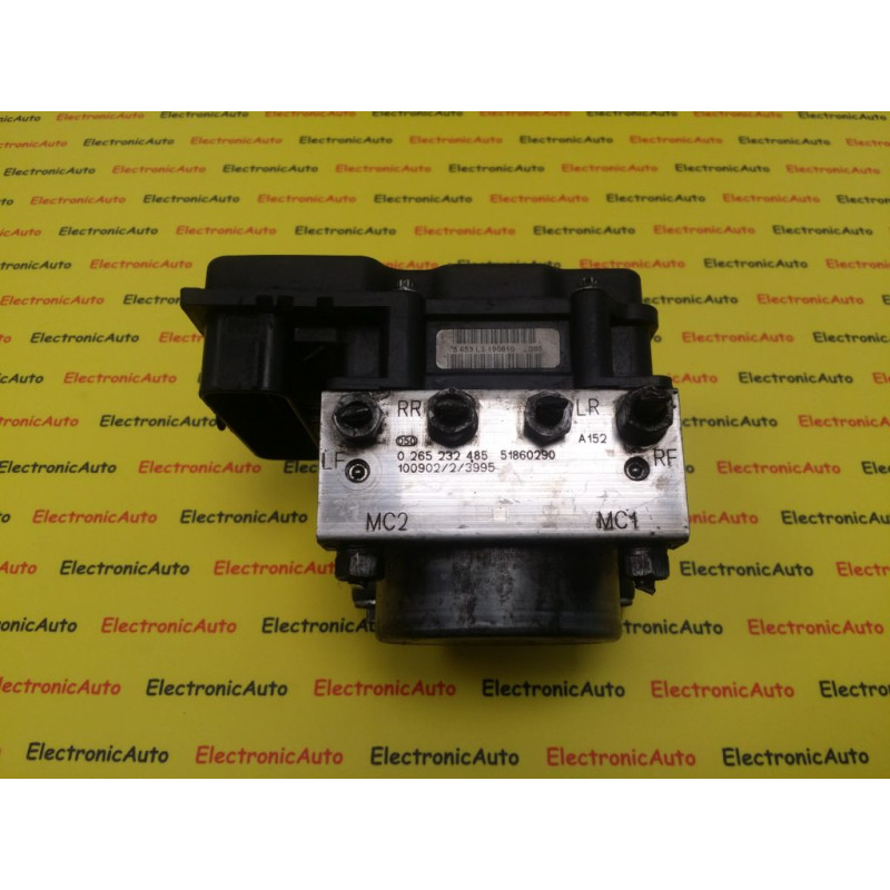 Pompa Abs Fiat Punto Evo, Garande Punto, 0265232485, 51860290, 0265800962