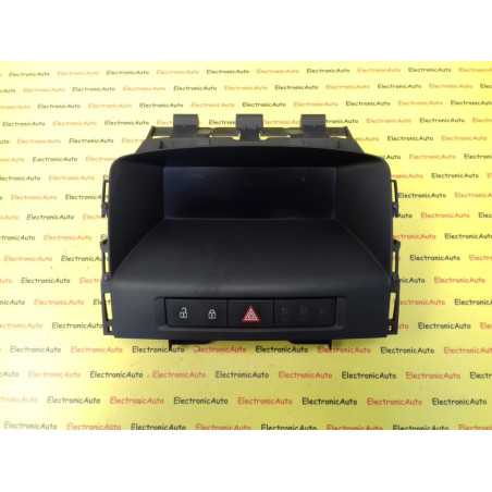 Display + Buton Avarii, Blocare / Deblocare Usi, Opel Astra, 036035255M, 13285122, 13267984