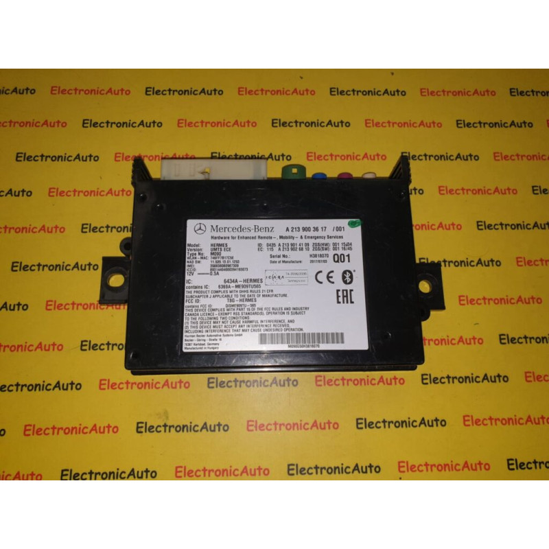 Calculator bluetooth Mercedes CLA A2139003617