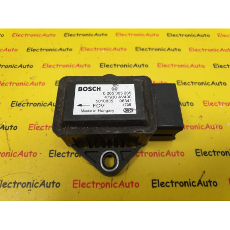 Calculator Senzor ESP Nissan Primera Note Micra, 0265005265, 47930AV400, FOV