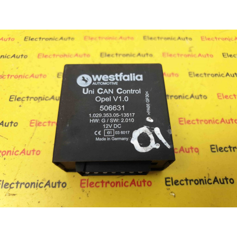 WESTFALIA Calculator Carlig Remorca Opel V1.0, 1.029.353.05-13517, 506631,