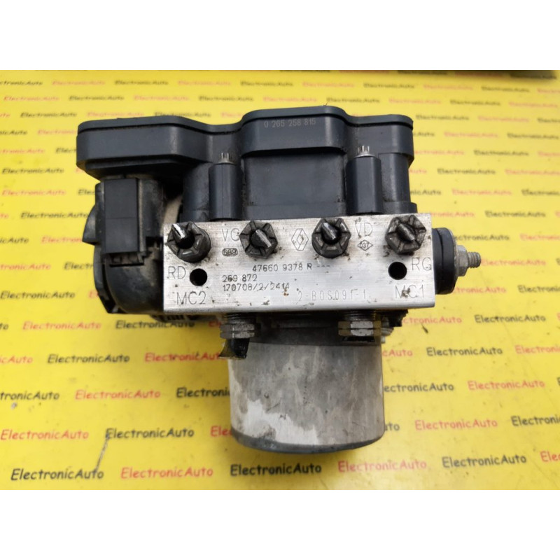 Pompa ABS RENAULT MASTER, 0265258815, 476609378R, 0265956535