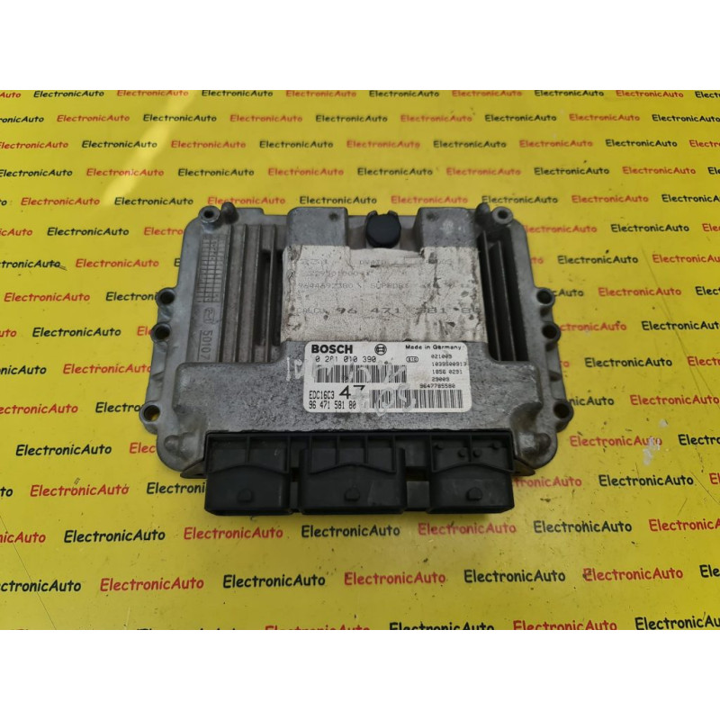 ECU Calculator motor Peugeot 307, 0281010390 9647158180